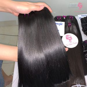 Bone straight human hair weft natural color of Vin Hair Factory