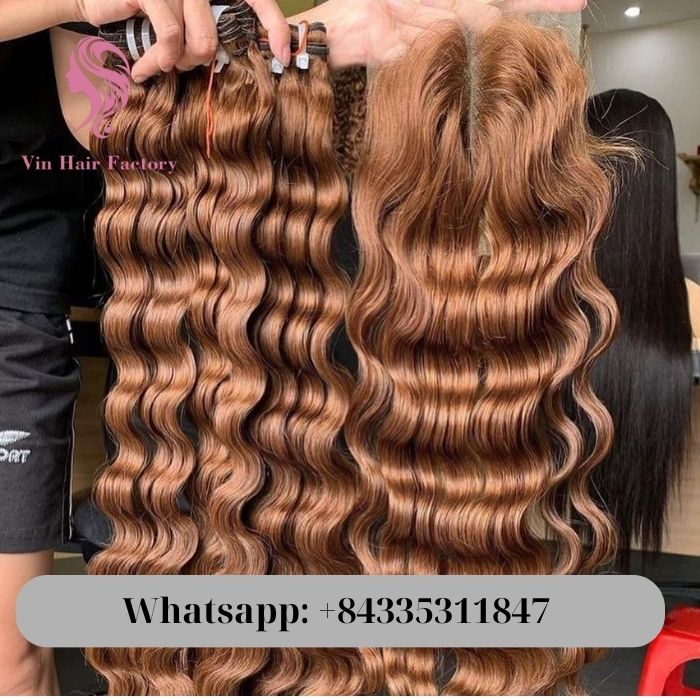 Vietnamese deep wavy hair weaves 3