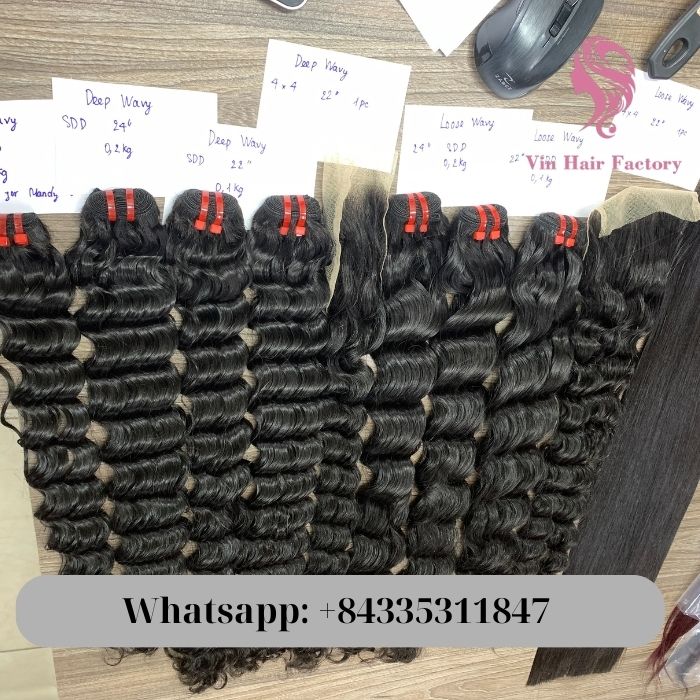 Vietnamese deep wavy hair weaves 8