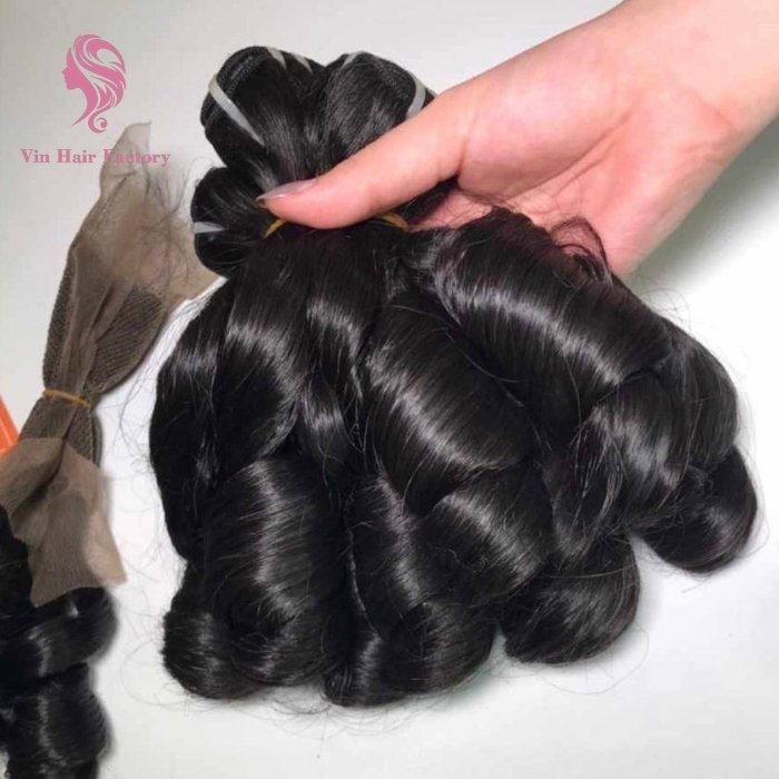 Superior Quality Funmi Curly Weft Human Hair anh bia