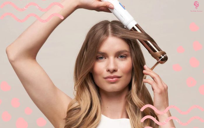 It is simple to learn how to style curtain bangs with curling iron